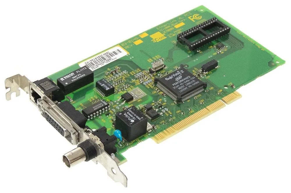 المعدات الصناعية لوحة محول الشبكة واجهة PCI BNC AUI 3C900B-COMBO 03-0148-000 REV-A