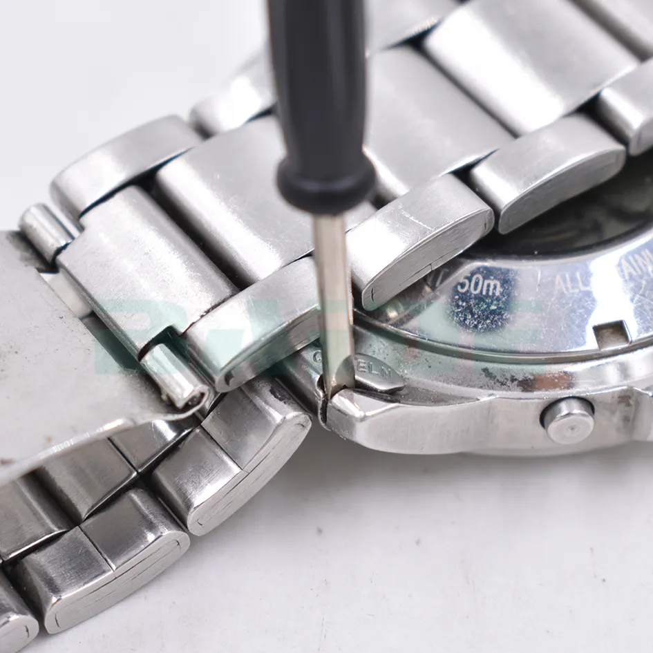 V形スリット便利な腕時計バンドスチールスプリングバーリンクリムーバー修理修正工具簡単フィッティングコンビエンス100ピース/ロット