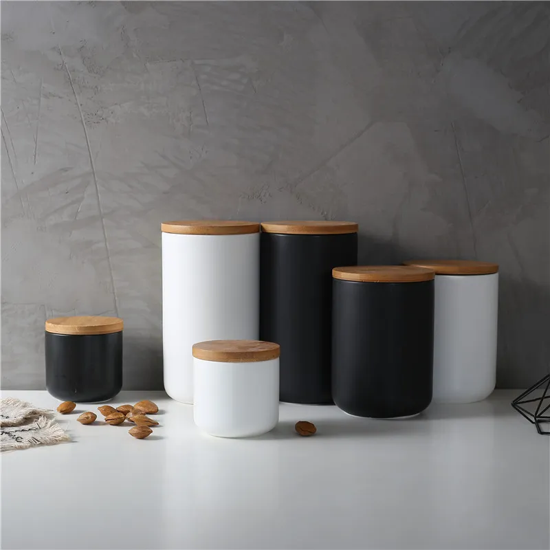 Airtight Ceramic Storage Canister With Lid