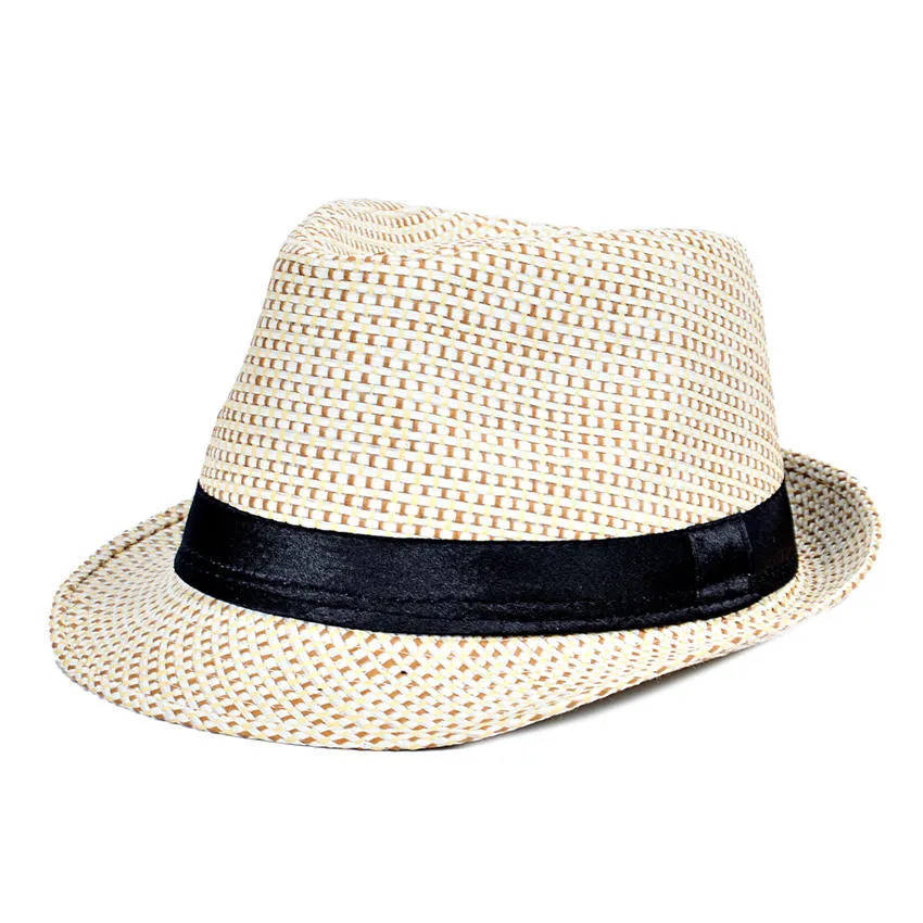 DHL Hot Fashion Jazz Sombreros De Paja Para Hombres Panamá