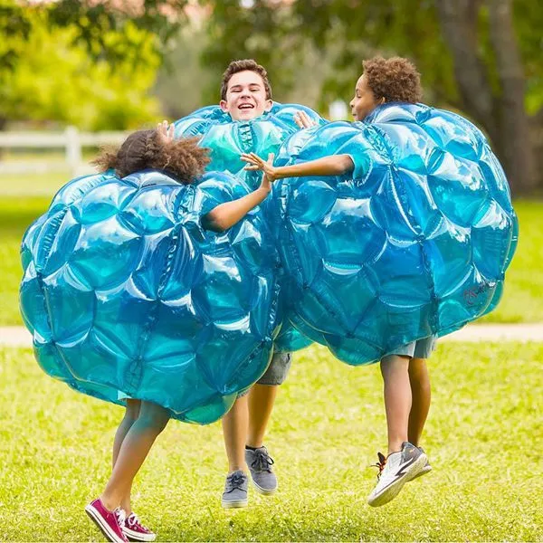 Bubble Football 3ft Uppblåsbara Zorb Ball Soccer Suit PVC kvalitet garanterad 90cm för barn utomhus Gratis frakt