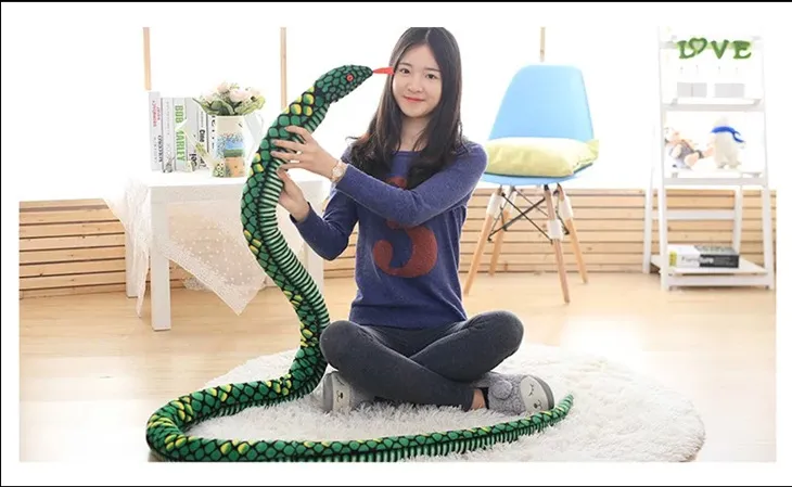 Juguete De Peluche De Peluche Python Juguete Suave De Serpiente ...