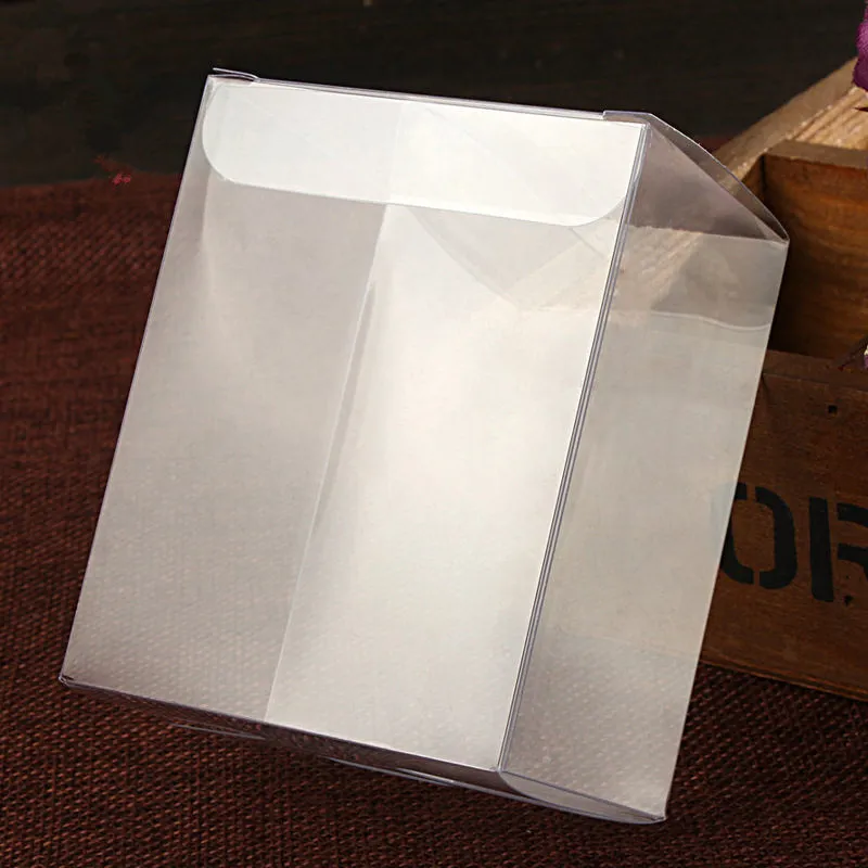 50pcs Clear Plastic Boxes For Gifts Pvc Packing Box Gift Packaging