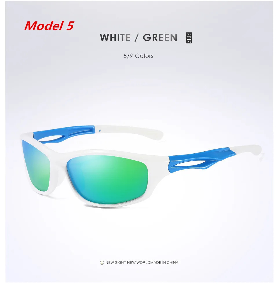 HEOLS POLARISERA Sportsolglasögon UV 400 för män Kvinnor Baseball Running Cycling Fishing Golf Dålig ram3595125