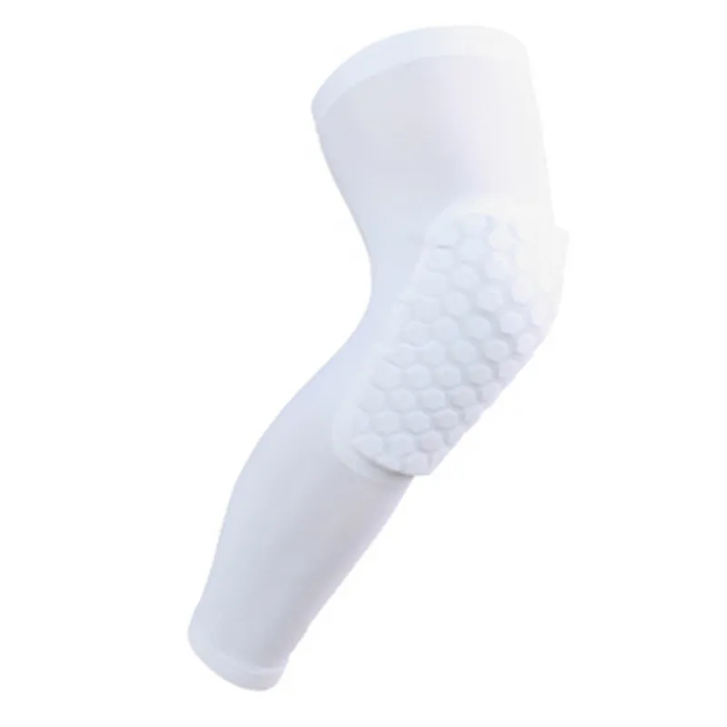 Chaud nid d'abeille sport bandes de sécurité volley-ball basket-ball genouillère chaussettes de Compression genouillères orthèse Protection genouillères