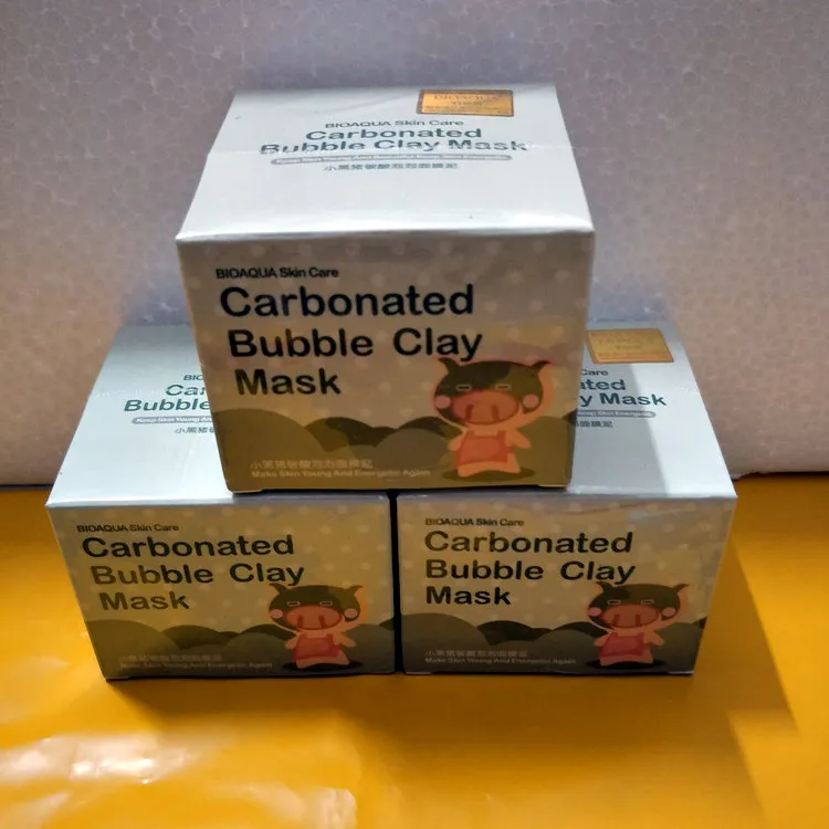 BIOAQUA Skin Care Pigskin Collagen Nourishing Mask Carbonated Bubble Clay Mask Elizavecca Milky