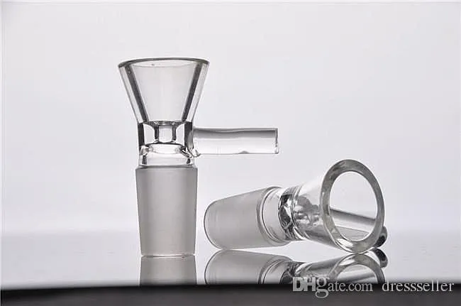 Smoking Glass hookah gifts accsssores Bow Tobacco Herb Dry bangr Slide For Pipes 14mm 18mm Male Joint