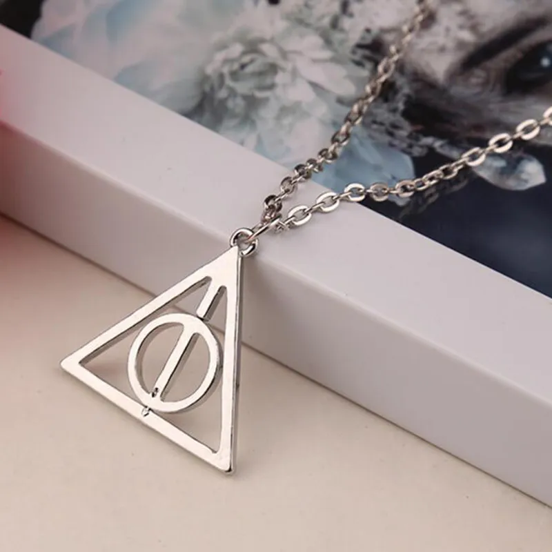 book The Deathly Hallows Necklace Antique Silver Bronze Gold Deathly Hallows Pendants Fashion Jewelry Best Selling6477054