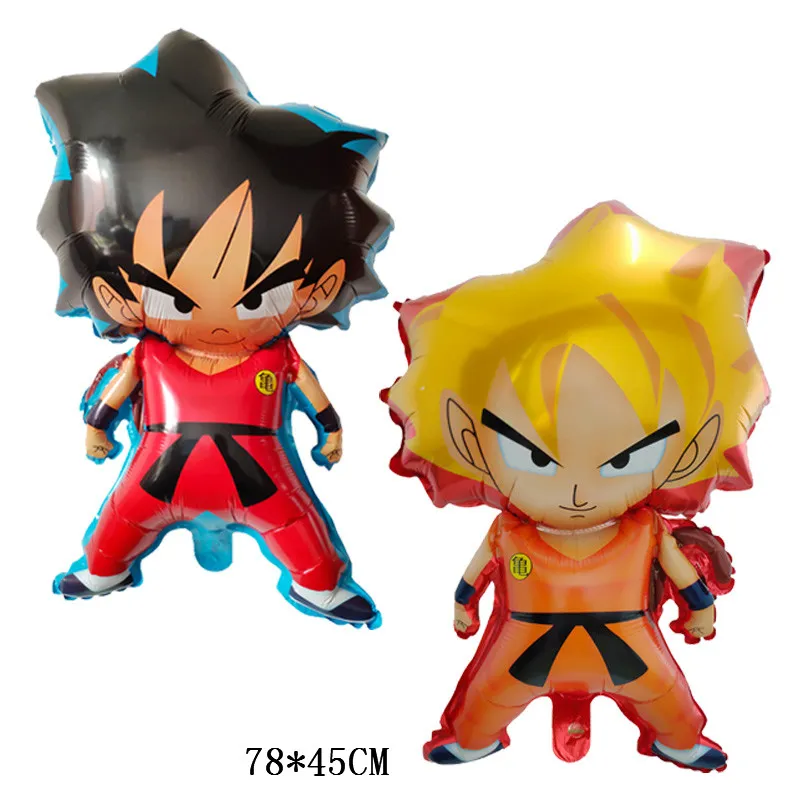 50 unids 78 * 45 cm 7 Dragon Ball Z Ball Juguete Foil Globos Bebé Z 50 unids 78 * 45 cm 7 Dragon Ball Z Ball Juguete Foil Globos Bebé Z
