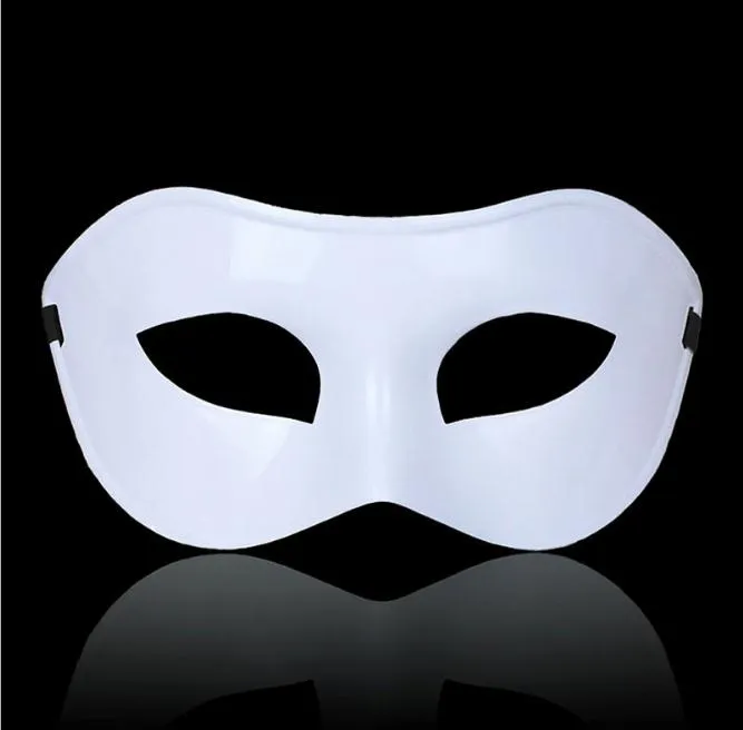 Máscara Masquerade Mask Fancy Dress Máscaras Venetian Masquerade Máscaras Meia Máscara de Plástico Preto, Branco, Dourado, Prateado SN016
