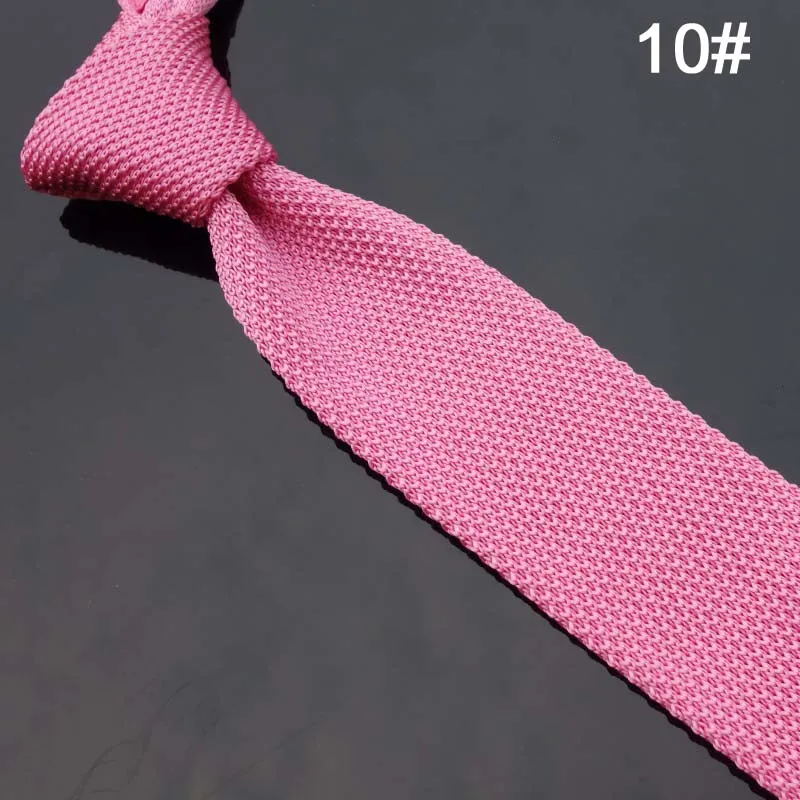 Unique Knitted Neckwear Striped Polyester Schmale Krawatten Schlanke Krawatte Herren Schwarz Gestreifte Gravata Hombre Krawatte