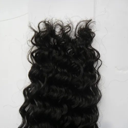 Micro Loop Ring Hårförlängning Kinky Curly 100g Naturfärg Remy Micro Bead Hair Extensions 1g / Strand Micro Link Mänskliga hårförlängningar