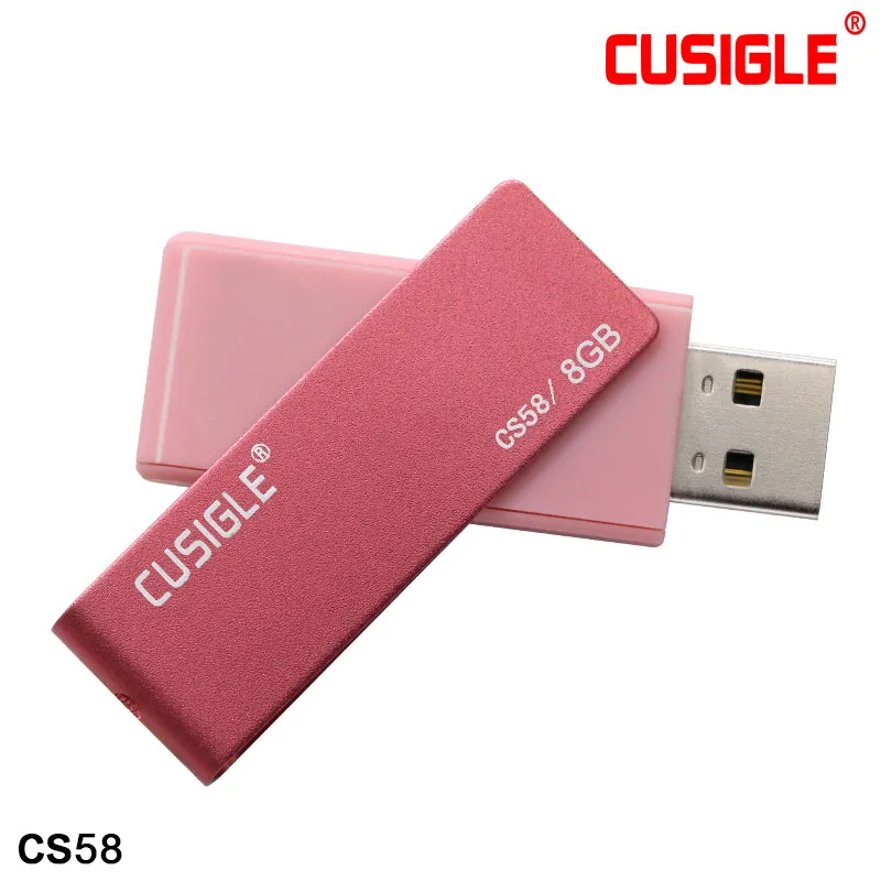 16 GB 32 GB 64 GB Cusugle CS58 Döner 2.0 USB Flash Sürücü Kalem Bellek U Disk Bir Paket Ile