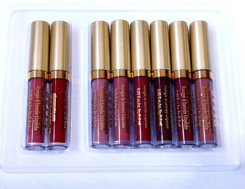 I StockMakeup Starstudded Eight Liquid Lipstick Set 8st Box Långvarig krämig Shimmer Liquid Lipstick Hög kvalitet av Epac2906638