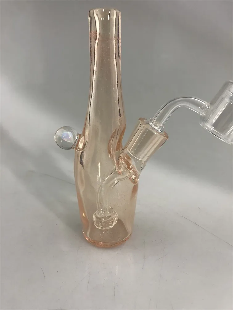 Pipa, pipa de agua de plataforma petrolera de color amarillo pálido, articulación de 14 mm bellamente diseñada, bienvenida al pedido, precio de concesión Bong