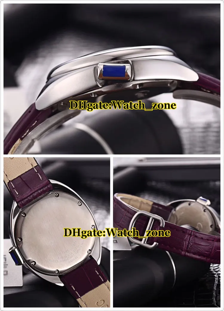 Jakość Walentynki prezent prezent urodzinowy kleństwo WSCL0017 białe wybieranie kwarc kobiet zegarek srebrny etui skórzany pasek pani zegarki