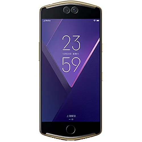 Téléphone portable d'origine Meitu V6 4G LTE 6 Go de RAM 128 Go de ROM MT6799 Deca Core Android 5,5 pouces 12,0 MP Selfie Beauty Face ID Smart Mobile Phone