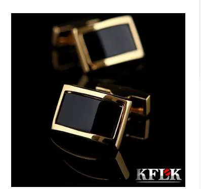 KFLK Camicia di lusso Gemelli per uomo Brand Polsini con polsini in oro Gold Gemelos Gemelos Gioielli di nozze di alta qualità Abotoaduras