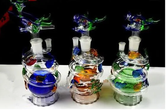 Spiral Dragon Hurwah Hurtowe Bongs Bongs Olej Burner Glass Rury wodne Ramówki olejne