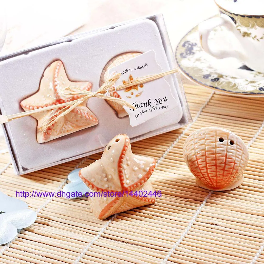 Beach Wedding Favors: 200 Seashell \u0026 Starfish Salt \u0026 Pepper Shakers - Shop  Now! Premium Quality from Dhgate Party Favor - price 0.79, image size:1000x1000