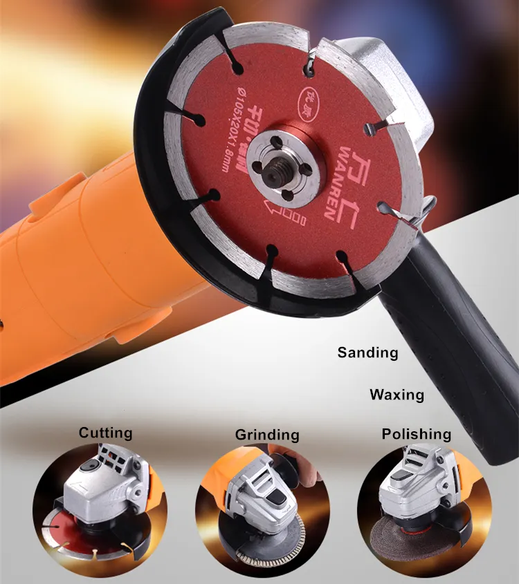 220v multifunctional electric angle grinder long handle 6 level speed adjustment cutting polishing sanding grinding waxing tool