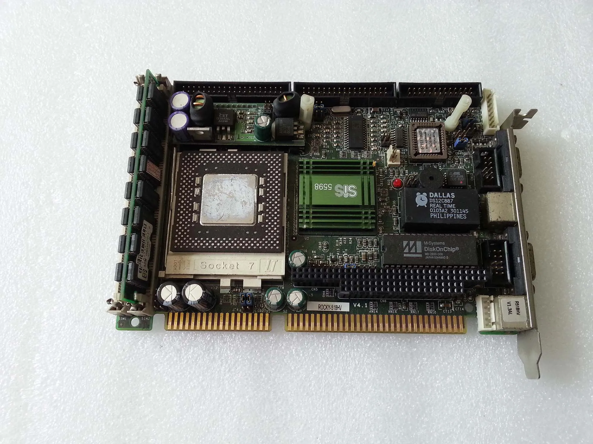 CPUをテストしていない産業用マザーボードがオリジナルの使用済みROCKY-518HV V4.1