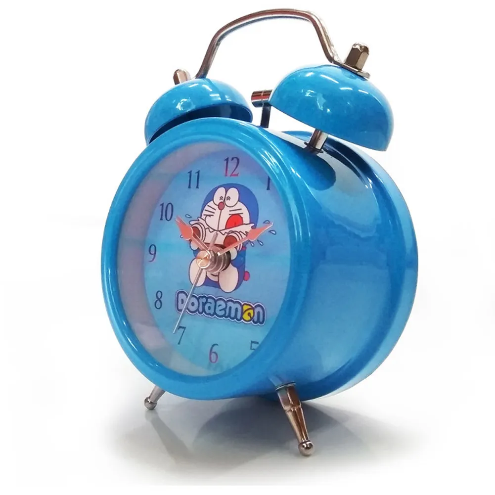 Sveglia analogica Piccola sveglia, orologio da tavolo vintage a batteria,  orologio da tavolo in vetro HD con movimento silenzioso for viaggi da  scrivania in camera da letto Sveglie per bambini (Color 