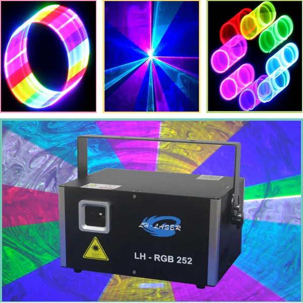 3000MW 멀티 컬러 전문 무대 조명, ILDA PC 인터페이스가있는 RGB 레이저 쇼 시스템