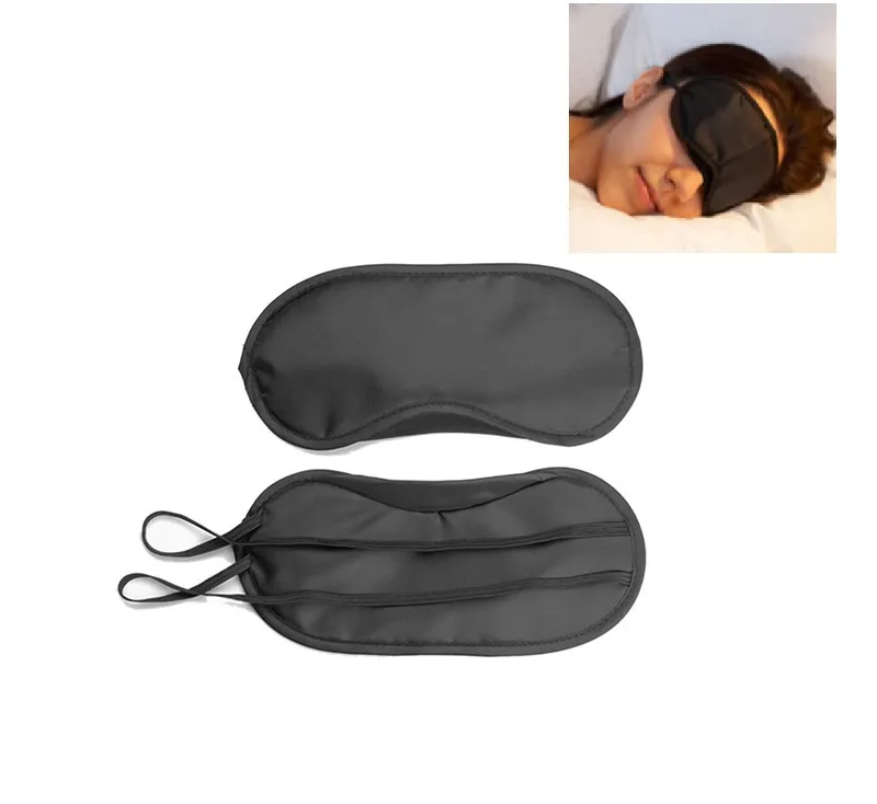 Sleep Mask Eye Mask Shade Nap Cover Blindfold Sleeping Sleep Travel Rest Fashion Wholesale Black Colors