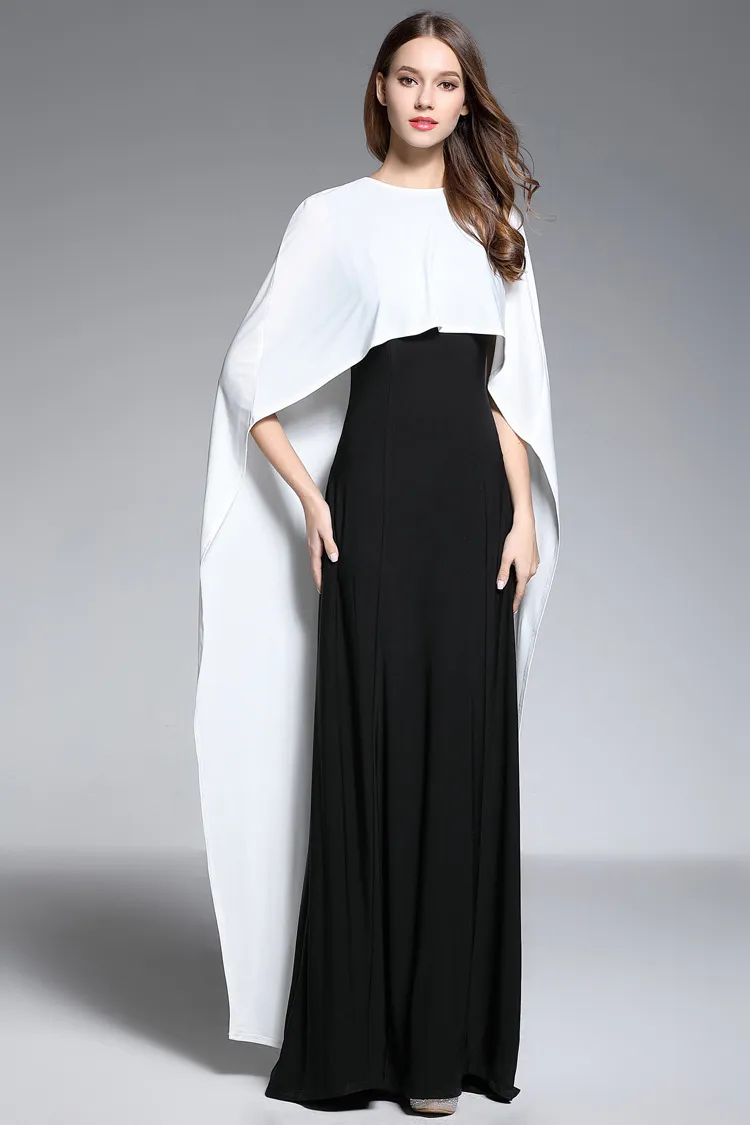 Daphner Pearl and Feather Cape Gown – Blini Fashion House