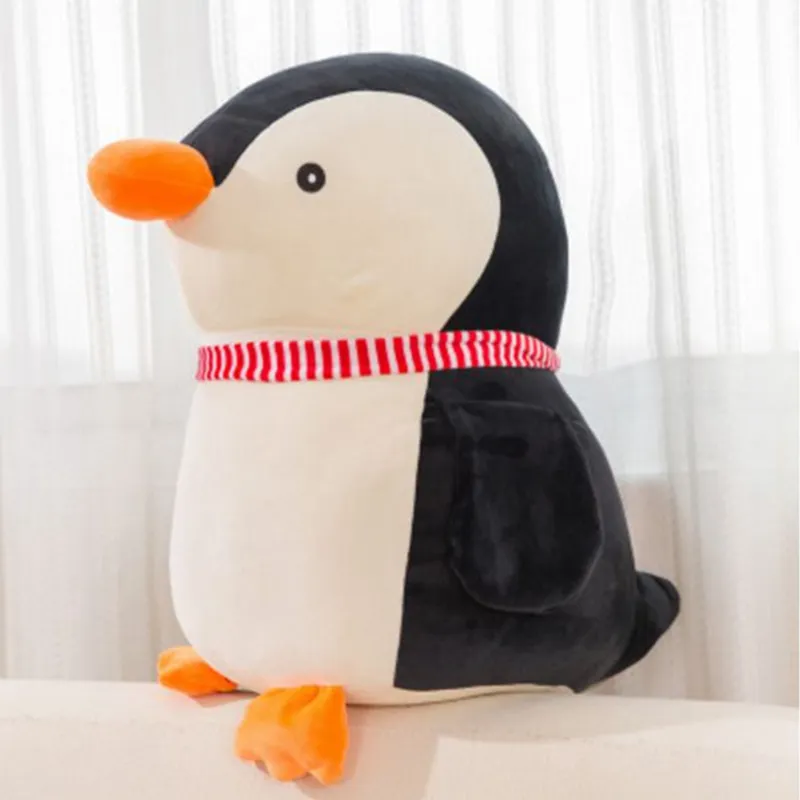 Dorimytrader Urocza miękka kreskówka Penguin pluszowa lalka duże zwierzęta pingwiny zabawki Zwierzęta poduszka poduszka na prezent dla dziecka 20 cali 50 cm DY6195179247