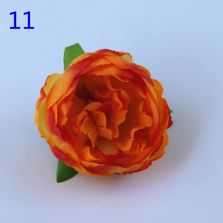 DIY Artificial Flowers Silk Peony Flower Heads Wedding Party Decoration Supplies Fake Flower Head Home Decorations