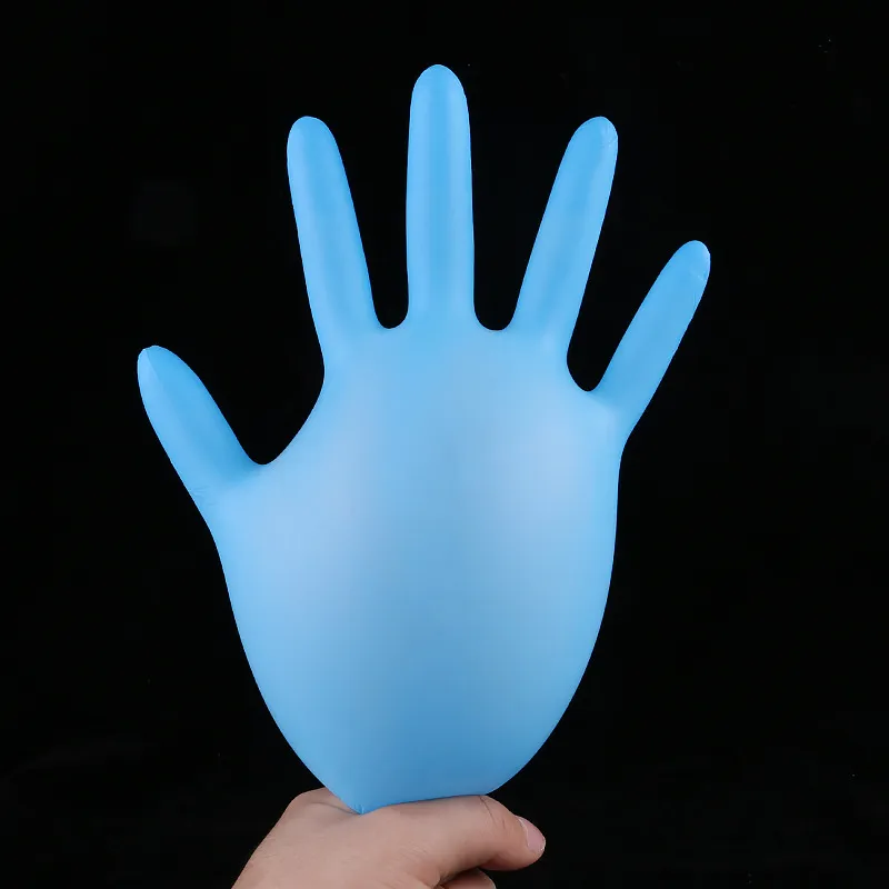 Gummi Reinigung Handschuhe puderfrei Nitril-Latex-Handschuhe Einweg-Anti-Skid-Säure-Prüfung Convenient Dispenser Nitril-Handschuhe WX9-577