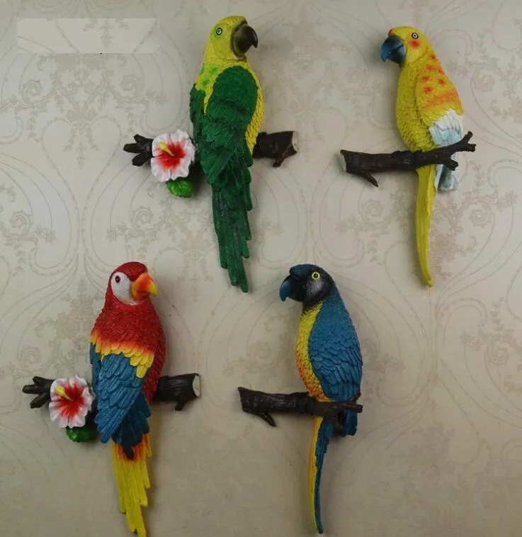 European rural stereo parrots hanging wall act the role of resin handicraft creative TV setting metope adornment household DB02