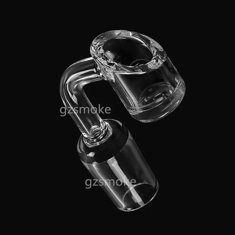 100 % 진짜 석영 Banger 4mm 두꺼운 9045도 오일 장비 장비를 굴착 Domeless club nail 14mm 18mm 남성 여성 Bangers heady bong dabber Crystal