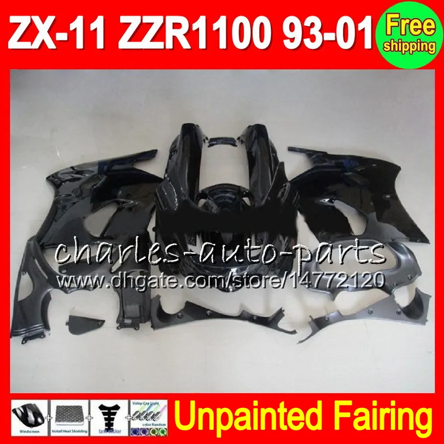 8Gifts Unpainted Full Fairing Kit For Kawasaki ZX 11 ZX11 ZZR1100