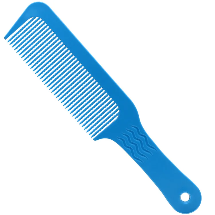 Plastic Material Wave Teeth Detangling Hair Dressing Flattop Comb Big Wide Tooth Comb For Curly Hair