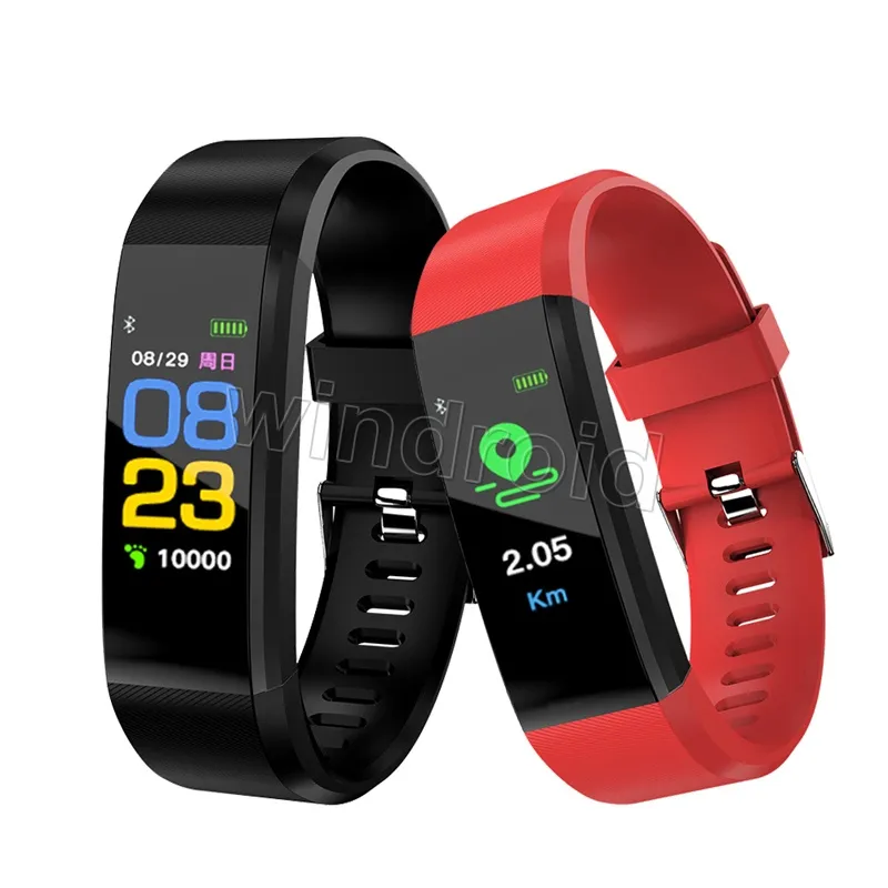 New color screen smart bracelet watch 115 plus deals