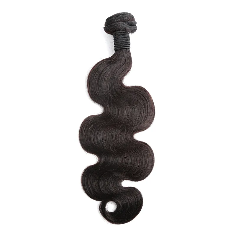 10 "-24" 100% peruanskt hårbuntar 2st / lot Virign Human Hair Weaves Body Wave Hair Extensions Natural Color Bellahair