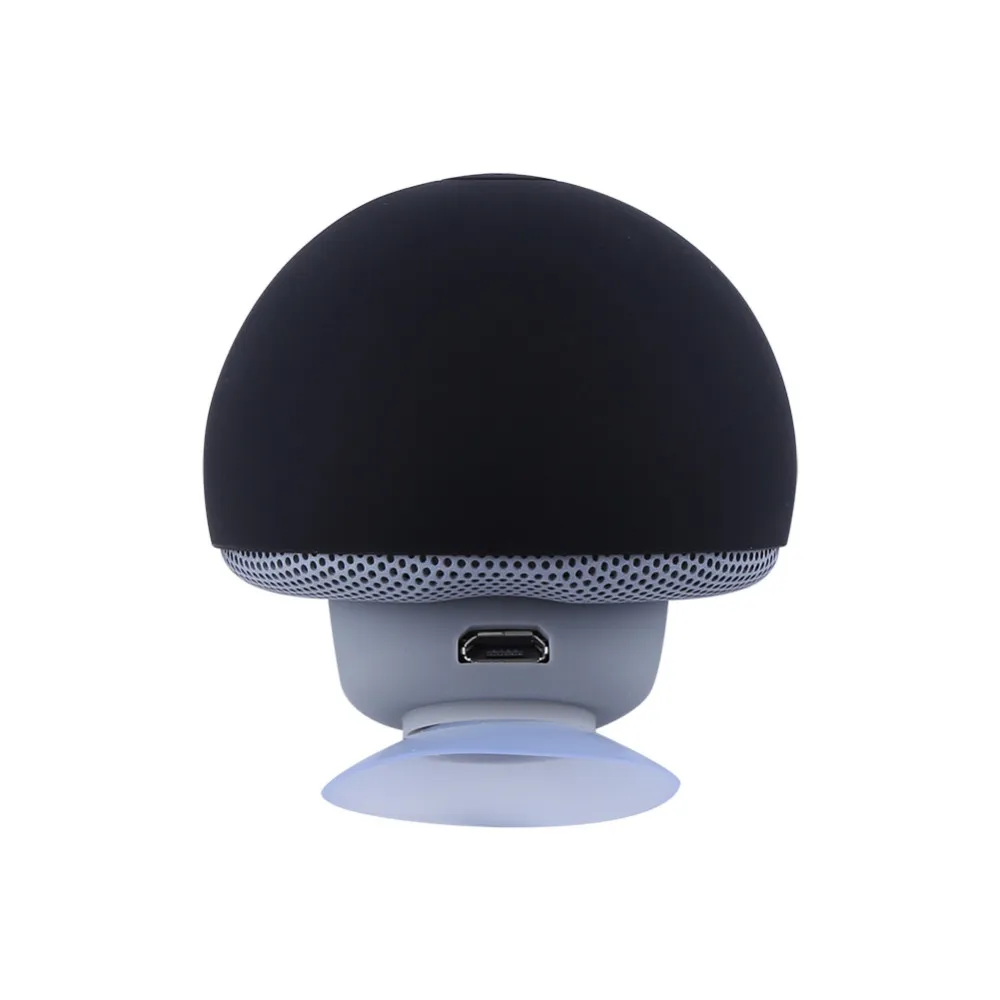 Haut-parleur portable sans fil Bluetooth stéréo champignon étanche Haut-parleur mains libres Soutien pour l'iPhone avec ventouse Fonction