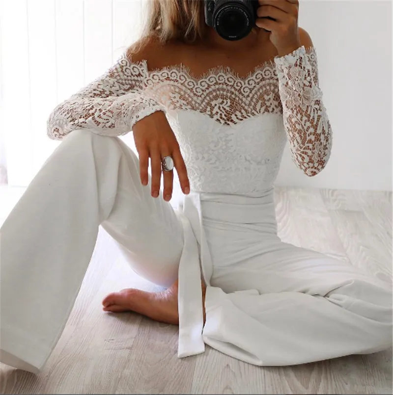 スーツ・フォーマル・ドレス OFF SHOULDER LACE LIKE ROMPERS my closet / OFF SHOULDER LACE LIKE ROMPERS SBK