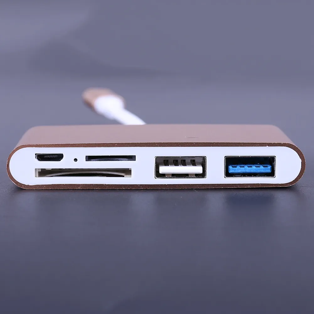 USB 3.1 Type-c OTG Hub SD TF Card Reader Combo For Macbook Air Pro Laptop 