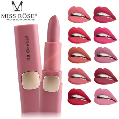 2018 marca feminina marca Miss Rose Matte Batom Lipstick Mages