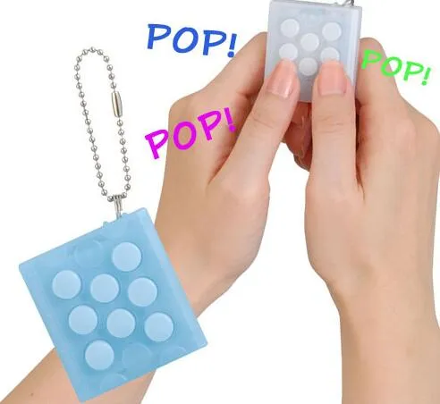 Mugen Puti Puti Bubble Pop Breakechain Elektryczny bąbelkowy Wrap Puchi Puti Keyring Infinite Squeeze Bubble Decompress Głośnik Toy PI01