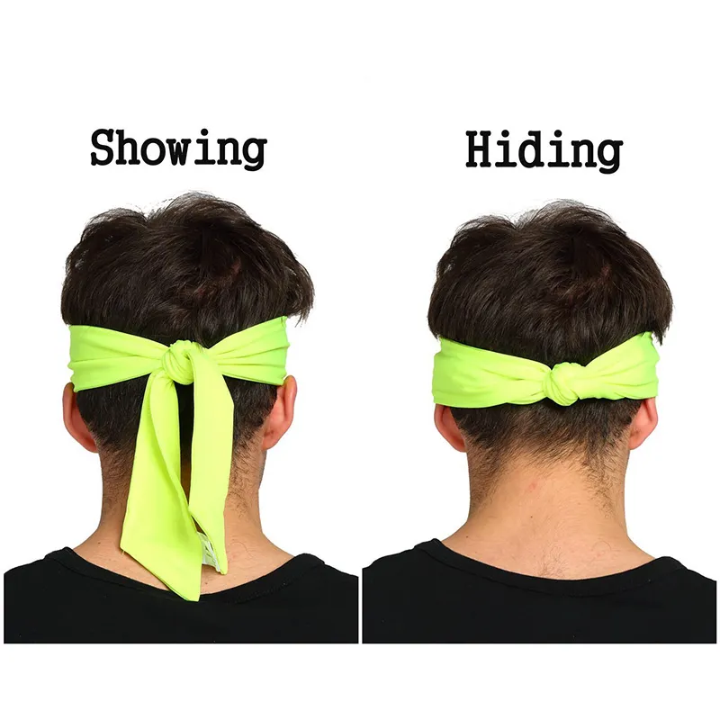 Head Tie / Tie Headband / Sports Headband - Keep Sweat & Hair Out of Your Face - Ideal for Running, Working Out, Tennis, Karate