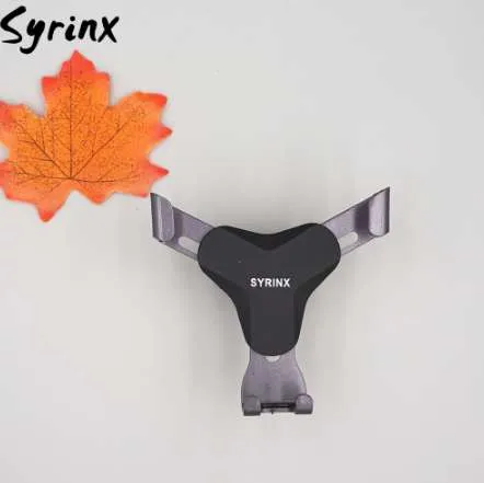 Syrinx универсальный воздушный вент автомобильный держатель автомобиля подставка для мобильных телефонов для iPhone 8 7 Gravity Linkage сплав регулируемый многофункциональный кронштейн