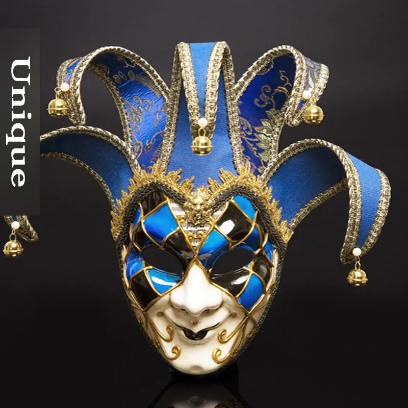 Włochy w stylu Wenecji 44 17cm świąteczny Maskarada Full Face Antique Mask 3 Kolory dla cosplay Night Club239J4382827