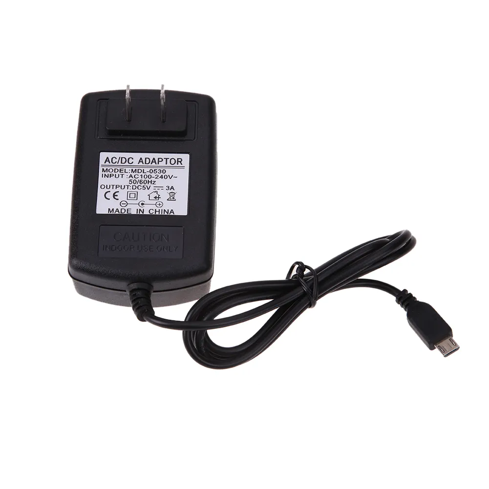 US Plug AC to DC 5V 3A Micro USB Power Supply Adapter for Windows Android Tablet