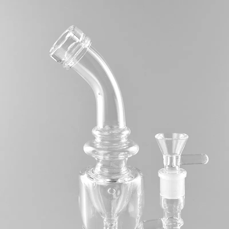 Le plus récent bangs en verre de haute qualité conduite d'eau en verre bongs de filtrage sain ensemble de tabagisme en verre joint femelle de 14mm