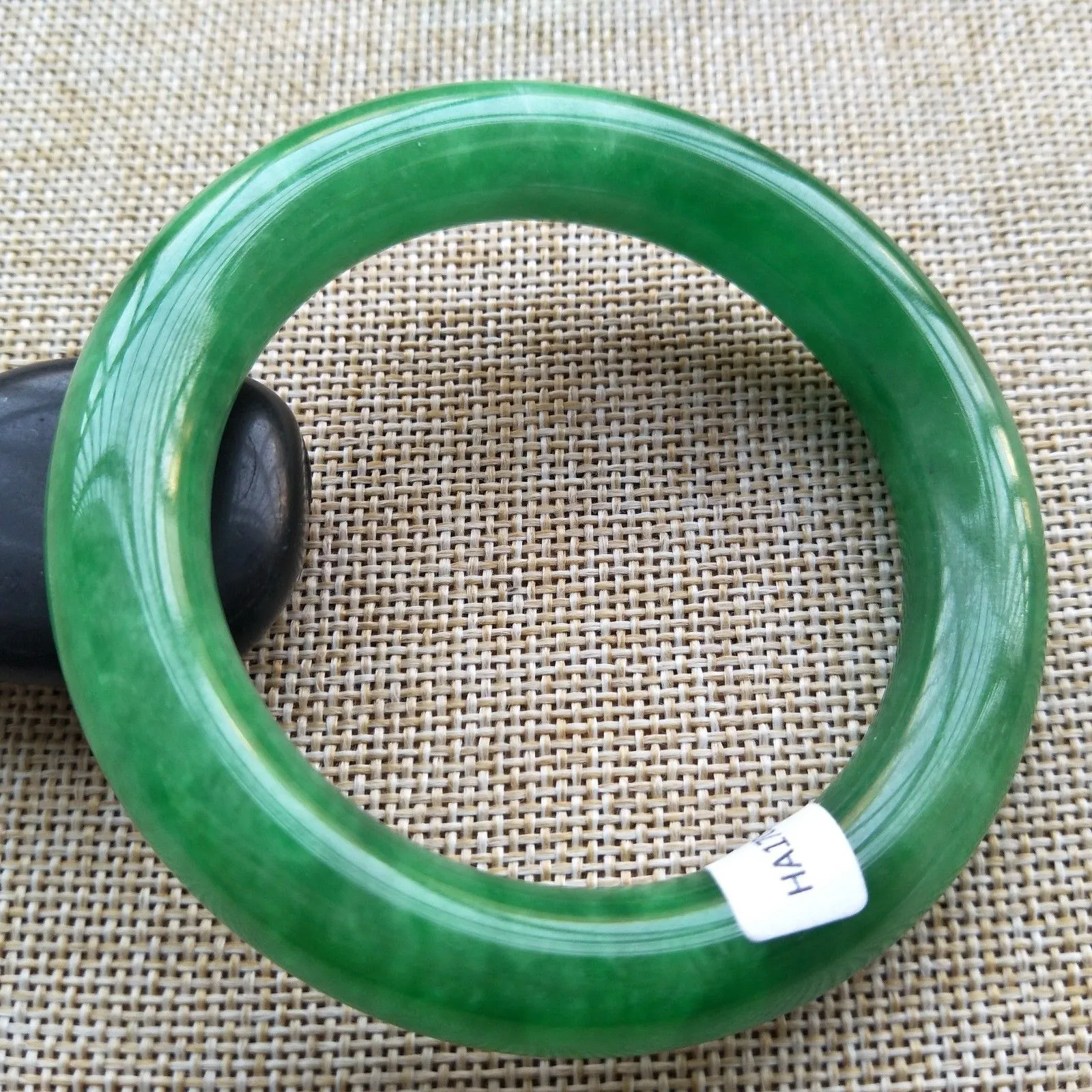 56mm Certified (Grade A) 100% Naturlig lavendel Jadeite Jade Armband Bangle A561